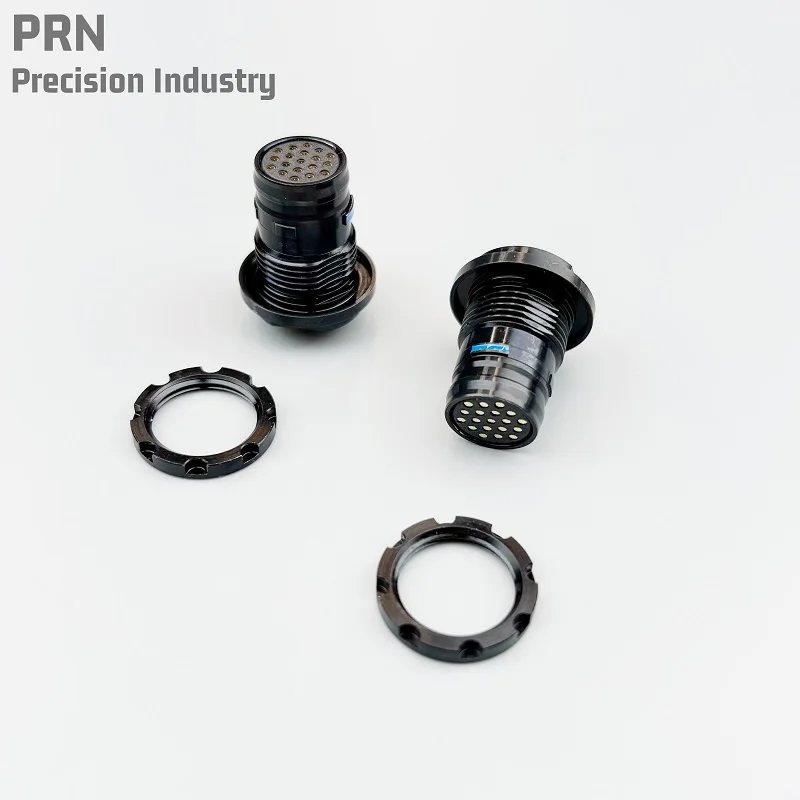 Interfaz PRC-163 de acero inoxidable con tuerca y pines - imagen 4