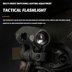 Casco táctico airsoft NVG L4G24 con auriculares y gafas