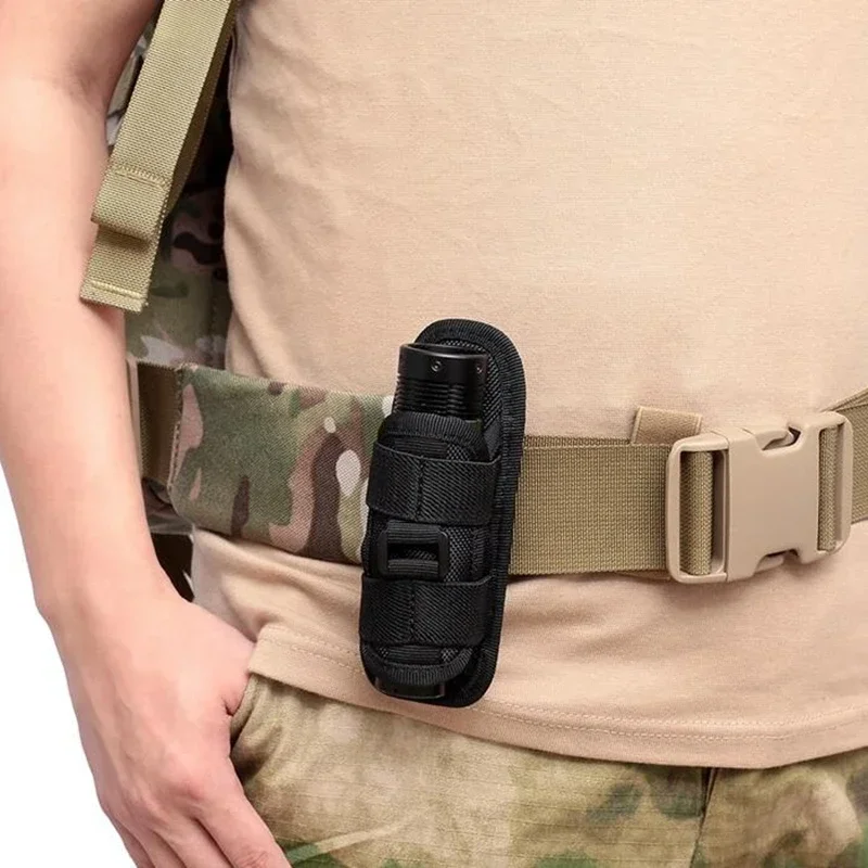 Funda táctica para linterna MOLLE en cinturón exterior con giro - imagen 5