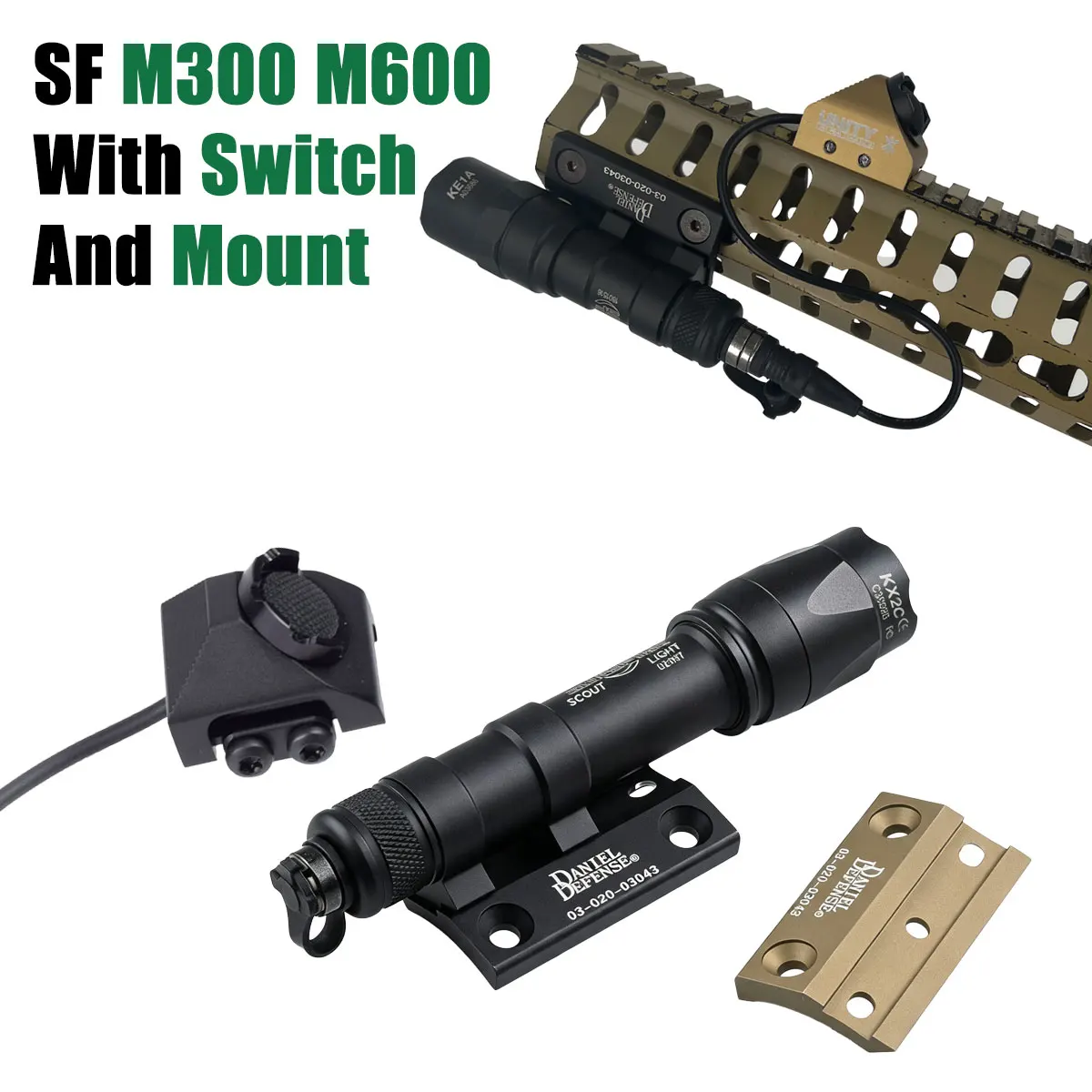 SureFire AXON: Interruptor remoto para linterna táctica M300/M600 - imagen 4