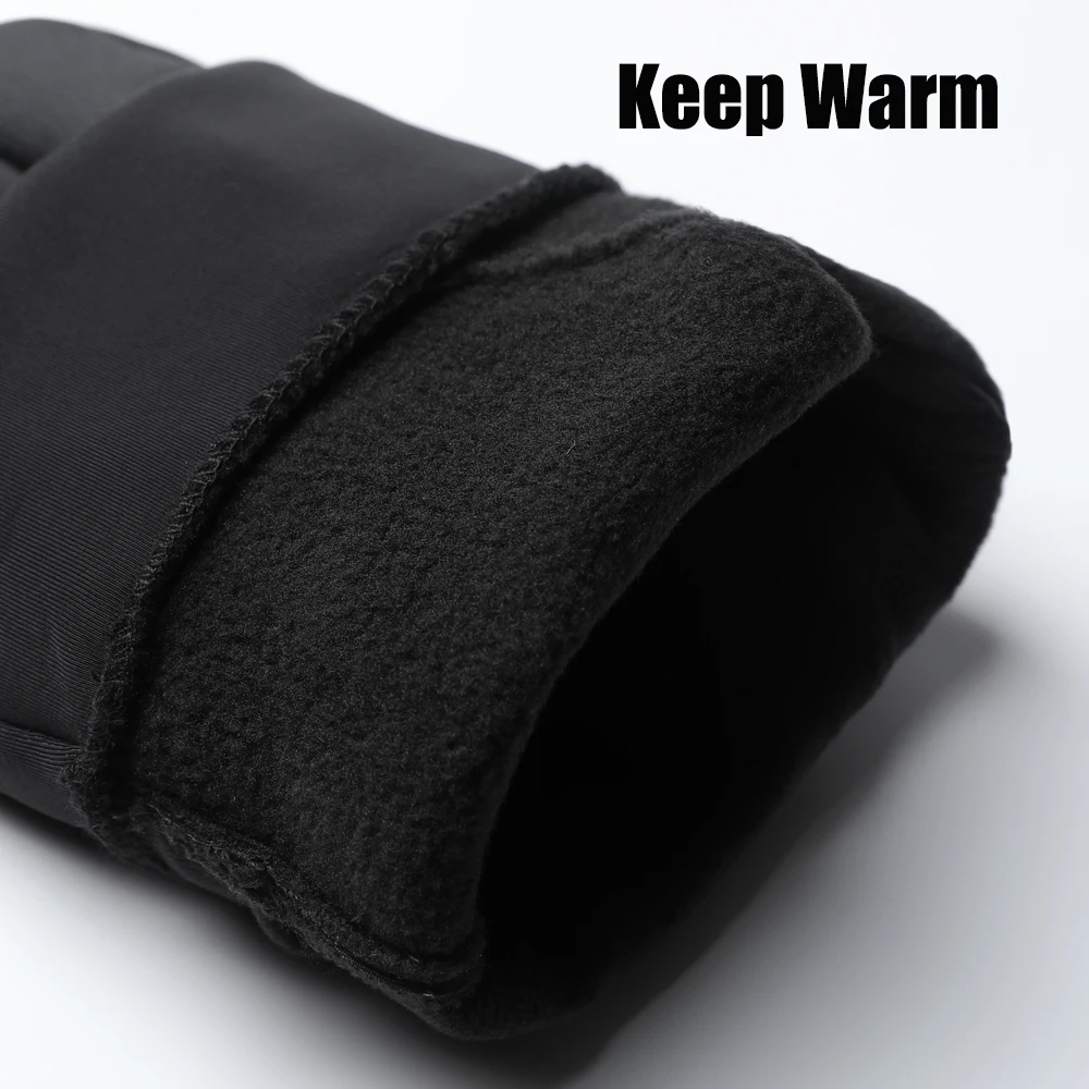 Guantes táctiles térmicos cortaviento para invierno al aire libre - imagen 4