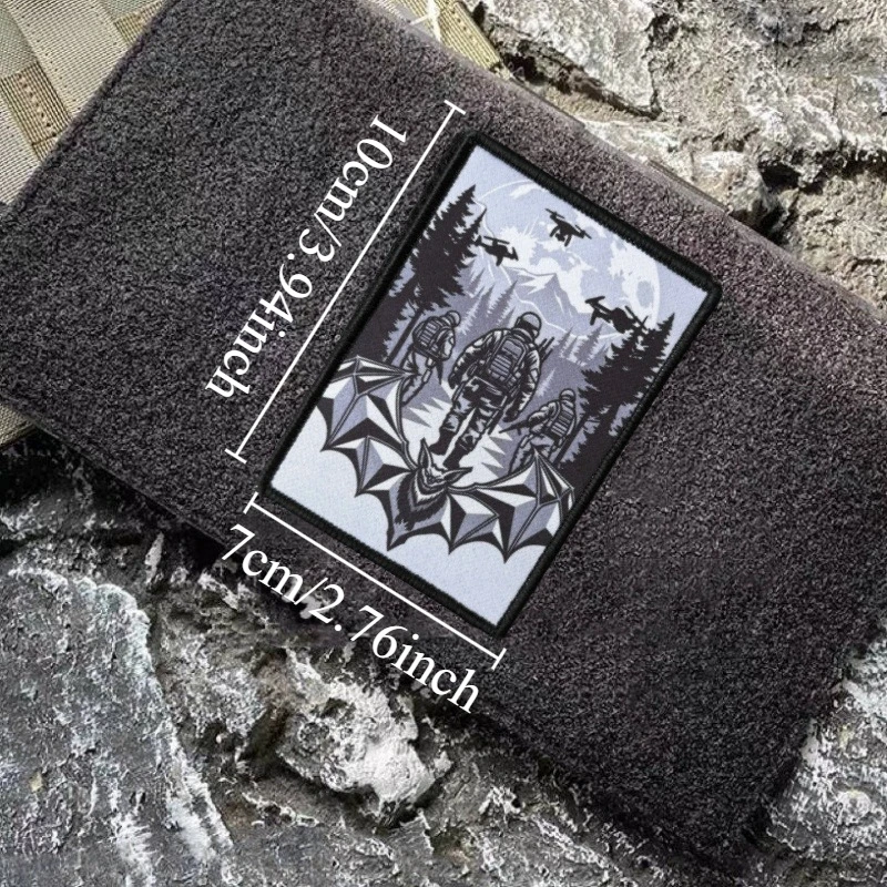 Parche Táctico Brigada Nocturna rectangular con velcro para insignia - imagen 3
