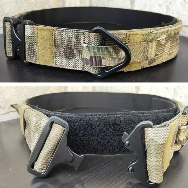 Cinturón táctico Multicam MOLLE para airsoft y combate de batalla - imagen 4