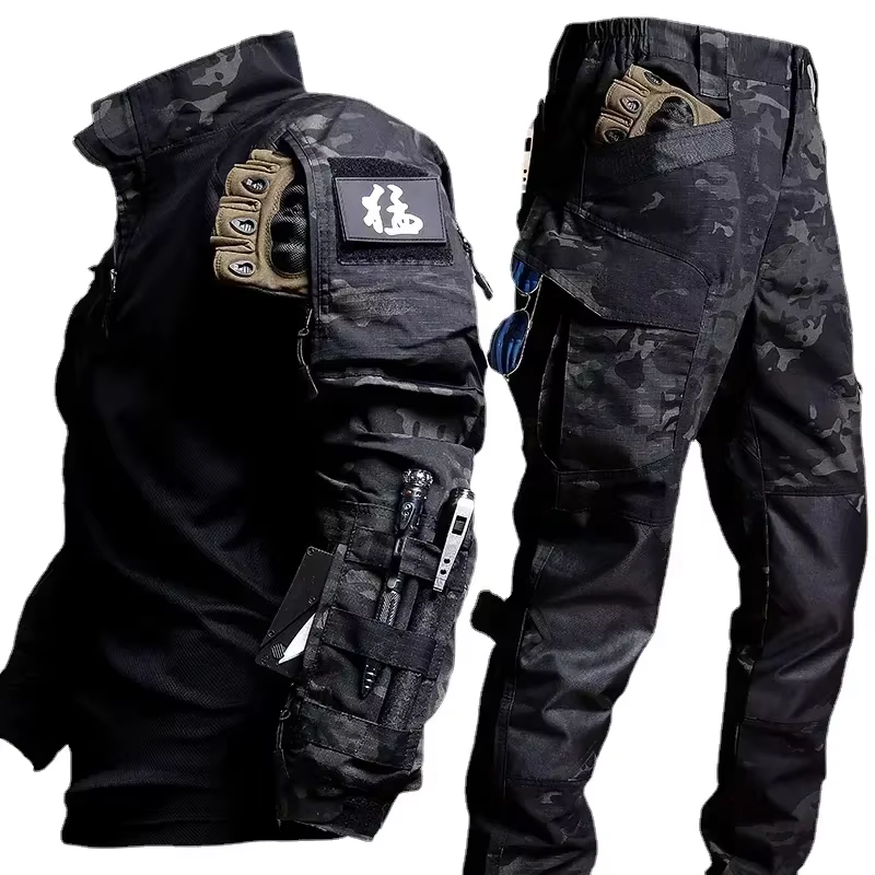 Ropa táctica de combate ripstop con pantalón cargo para hombre - imagen 4