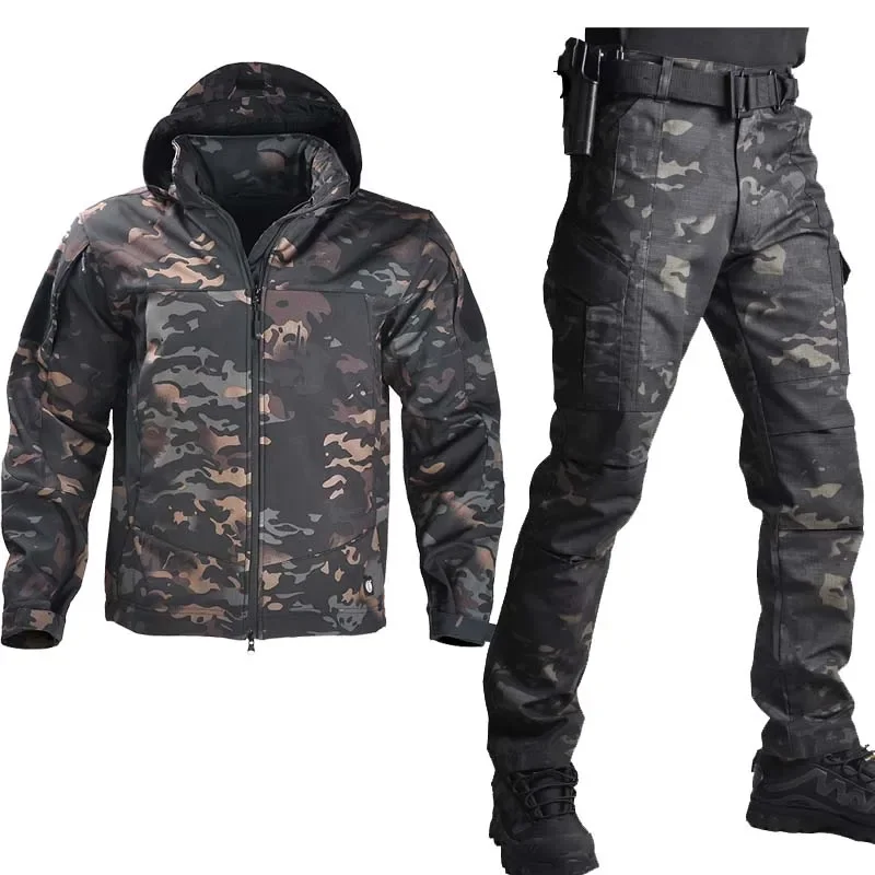 HAN WILD Chaqueta Táctica Camuflaje – Airsoft y Caza – Impermeable