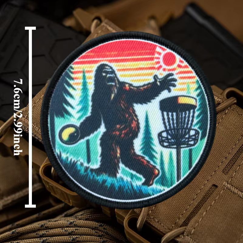 Parche táctico Sasquatch gorila – Velcro para mochila o brazalete