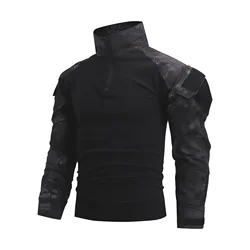 Camiseta táctica camuflaje para aire libre, combate y softair