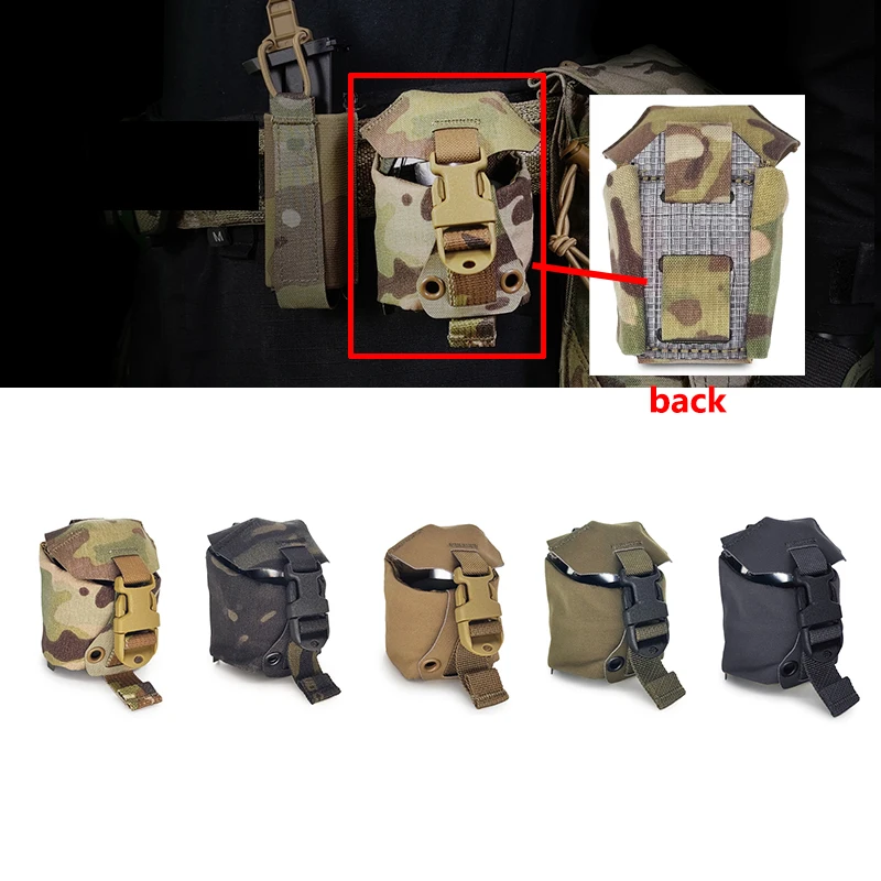 Bolsa táctica MOLLE granadas airsoft paintball para combate - imagen 4