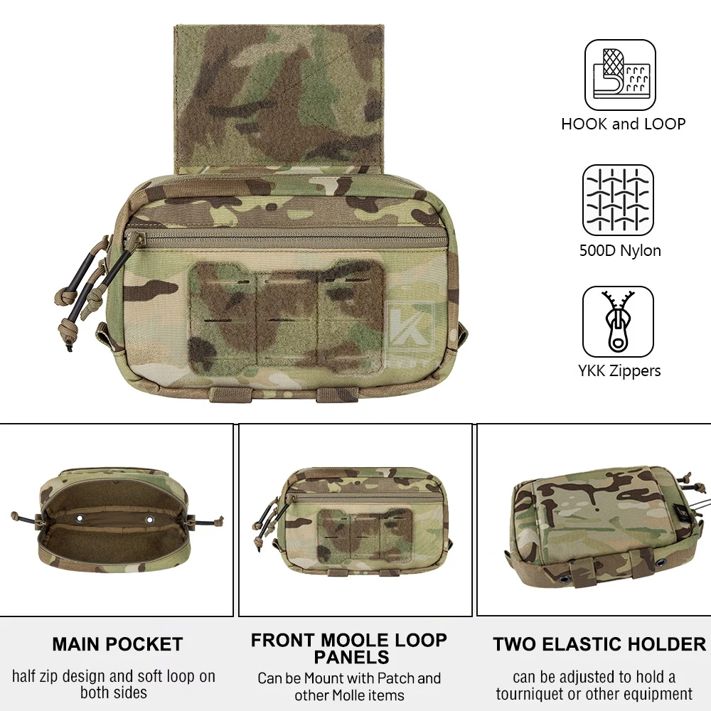 Bolsa táctica KRYDEX GP con gancho y bucle para cinturón - imagen 3