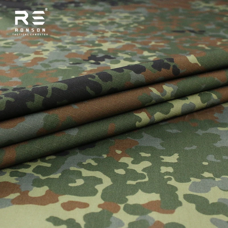 Tela táctica NYCO ripstop Flectarn camuflaje alemán para uniformes - imagen 4