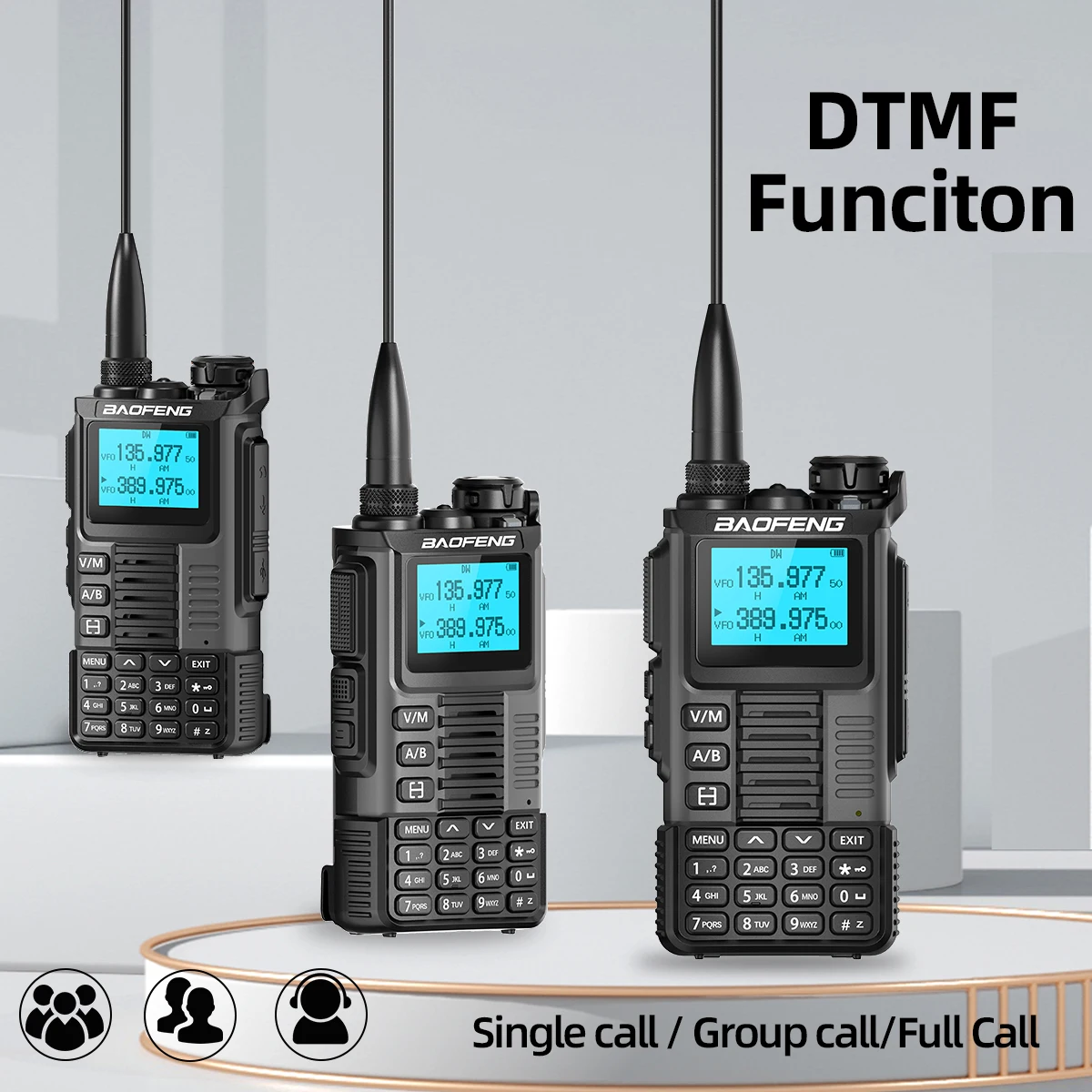 Baofeng UV-K67 Walkie talkie DTMF y NOAA para radioaficionados