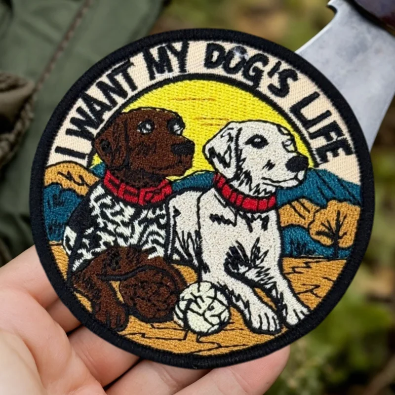 Parche bordado moral táctica vida de tu perro gancho y bucle - imagen 3
