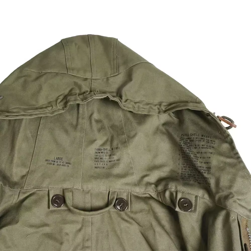 M51 Cazadora Cola de Pez Verde Militar Segunda Guerra Mundial Hombre - imagen 2