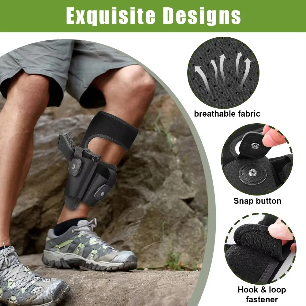 Funda de pierna para pistola oculta universal con bolsa cargador - imagen 5