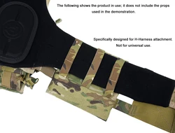 Portaplacas PEW Tactical CP AVS con arnés lateral e inserto de espuma