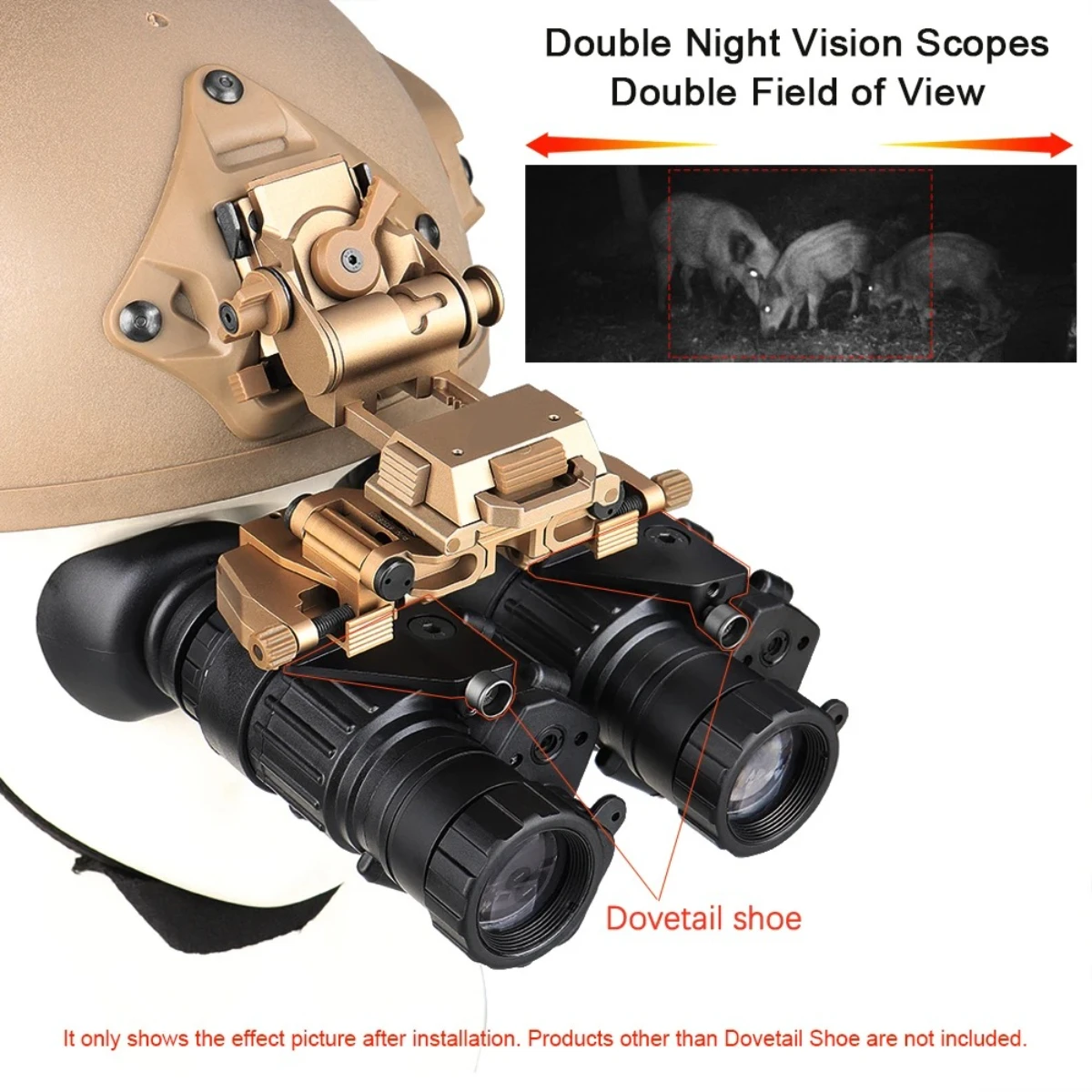 Puente binocular para visión nocturna