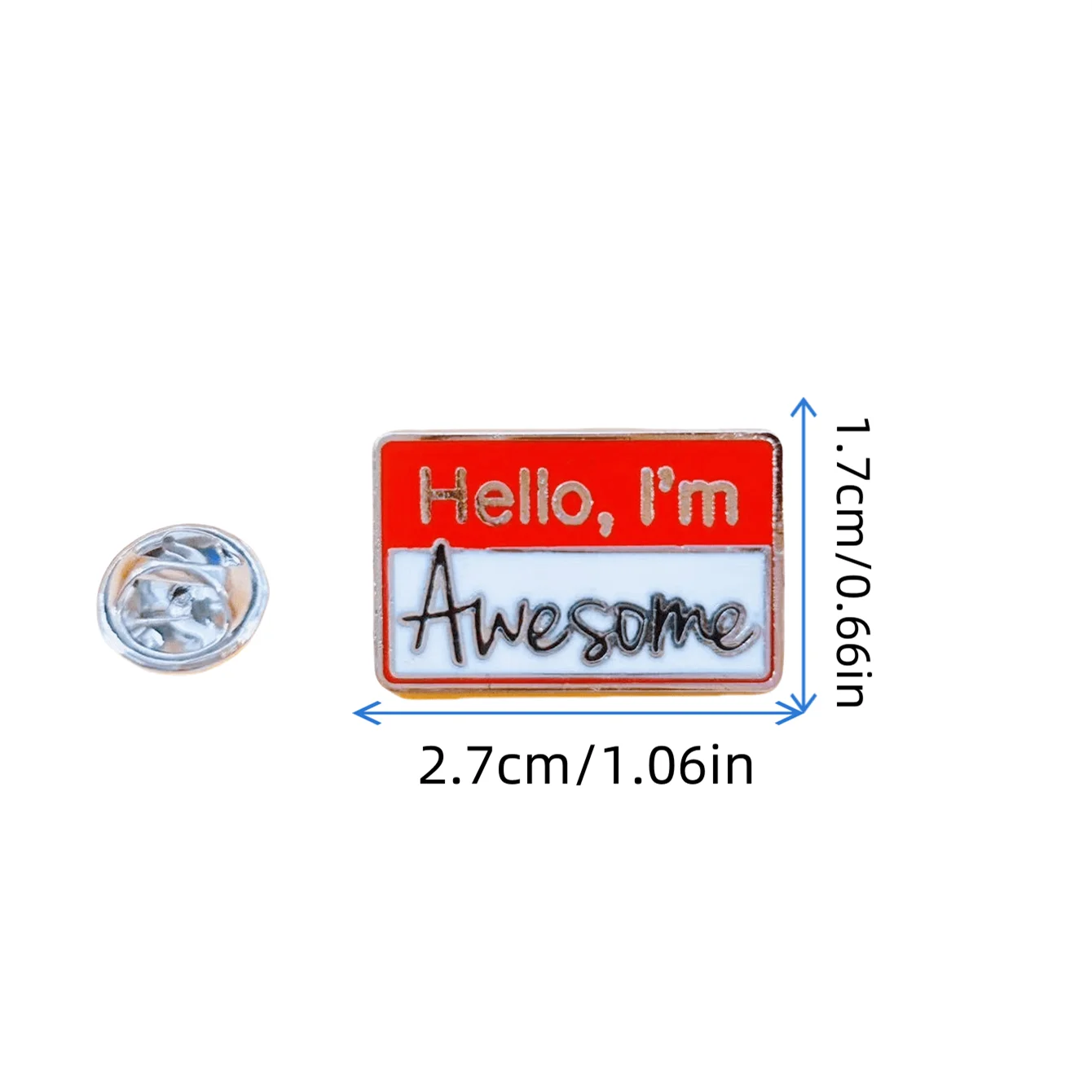 Broche de aleación con alfabeto para personalizar ropa y mochila - imagen 4