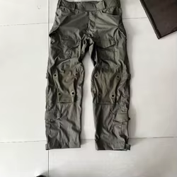 Pantalones tácticos exteriores RG/BK nailon y algodón