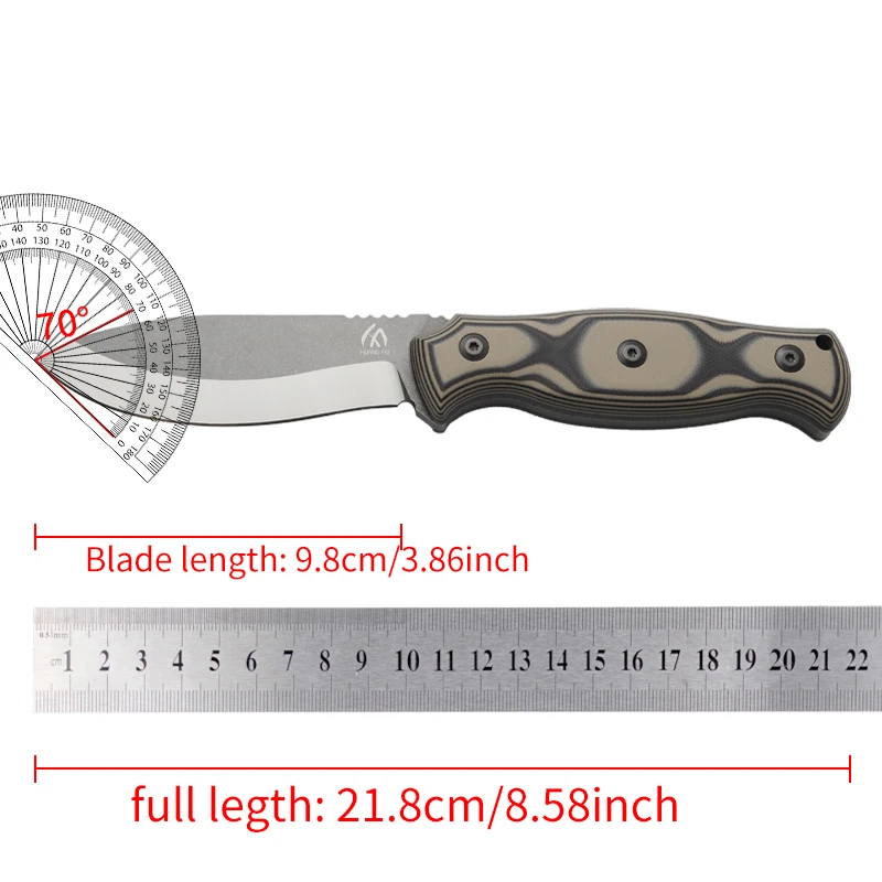 Cuchillo táctico de hoja fija para emergencias en exteriores robusto - imagen 2