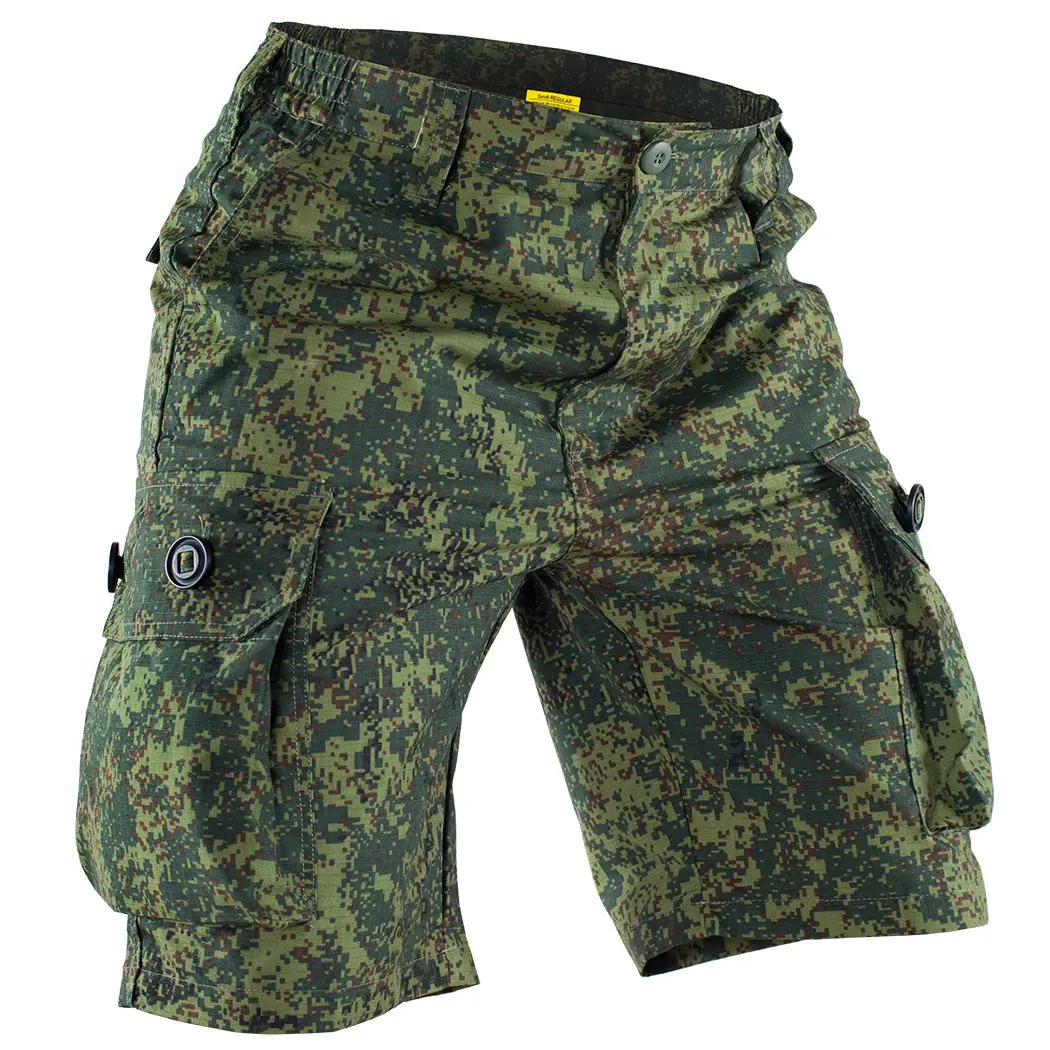 Pantalones cortos cargo camuflaje M90 ripstop tácticos para hombre - imagen 4