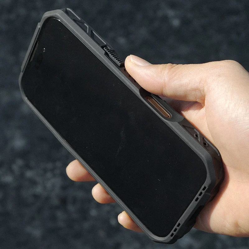 Funda táctica anticaídas para iPhone con disipación térmica de grafeno - imagen 3