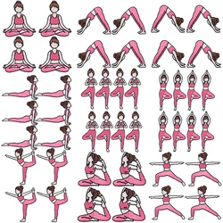Parche termoadhesivo bordado yoga para coser o planchar en ropa
