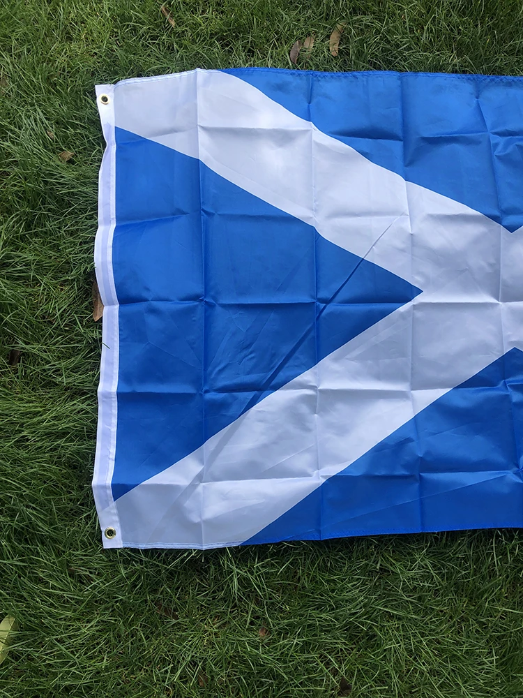 Bandera Saltire Escocia Sky FLAG – Poliéster 150×90 cm para desk para actos y desfiles - imagen 3