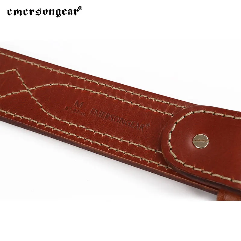 Emersongear SB6 cinturón táctico de cuero con hebilla latón real