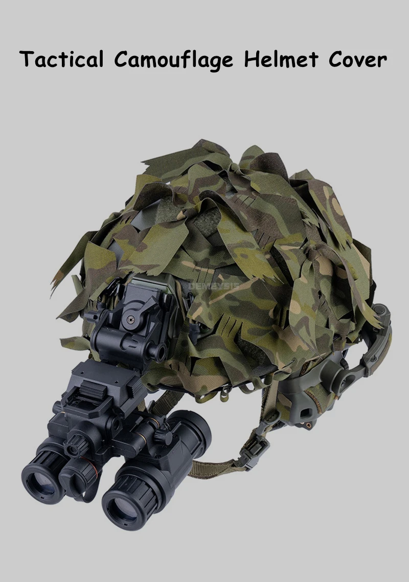 Casco con cubierta camuflada 3D