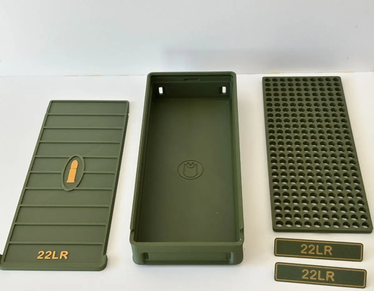 Caja de balas .22LR con tapa deslizante y diseño 3D - imagen 5