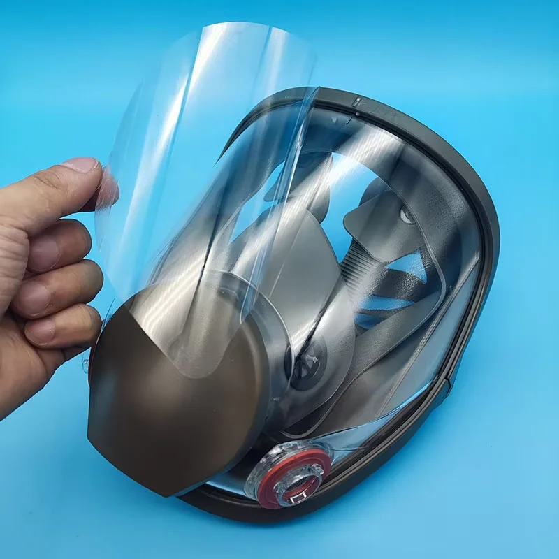 Protector facial completo antiarañazos para máscara de gas táctico - imagen 2