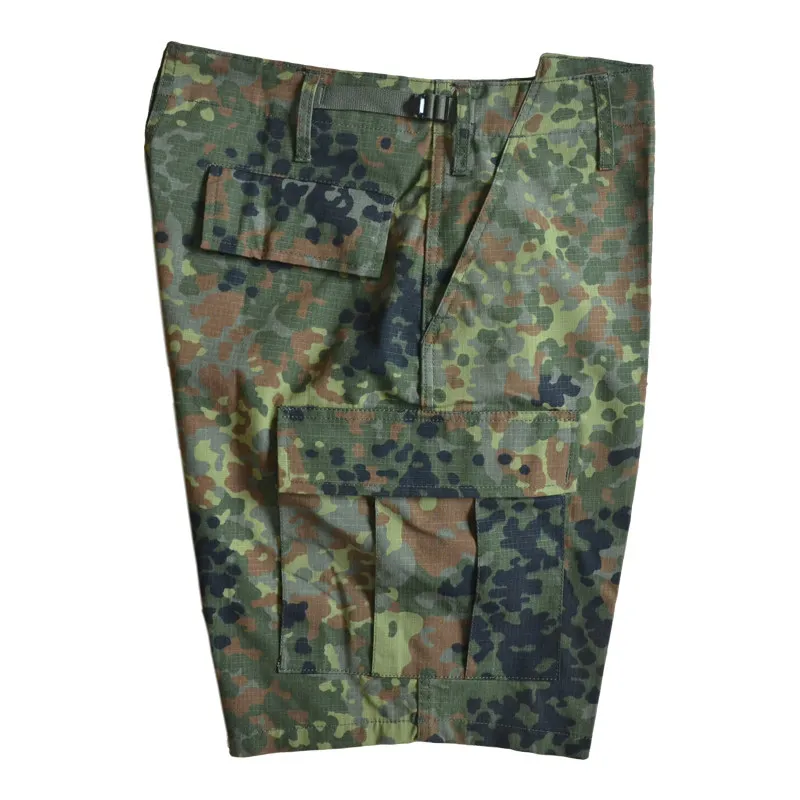 Pantalones cortos tácticos de entrenamiento a cuadros corte holgado - imagen 3