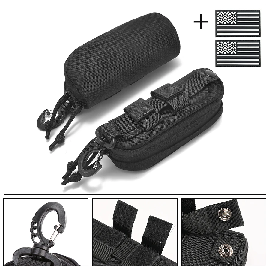 Estuche táctico MOLLE para gafas rígido nailon organizador - imagen 5