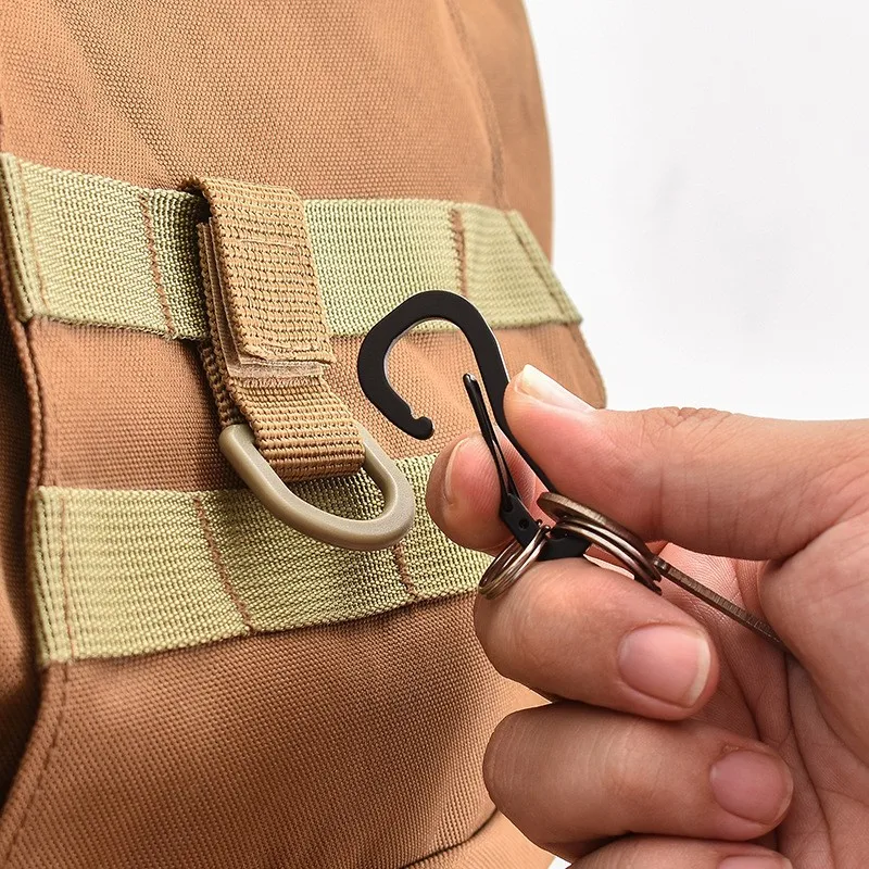 Gancho táctico MOLLE de nylon con clip y hebilla para mochila - imagen 2