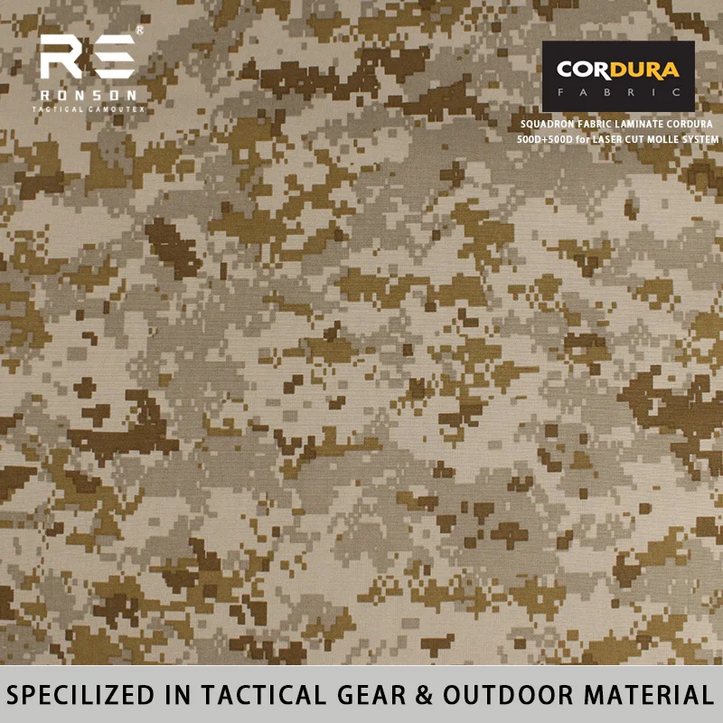 Chaleco táctico Cordura doble laminado AOR1 desierto Molle láser