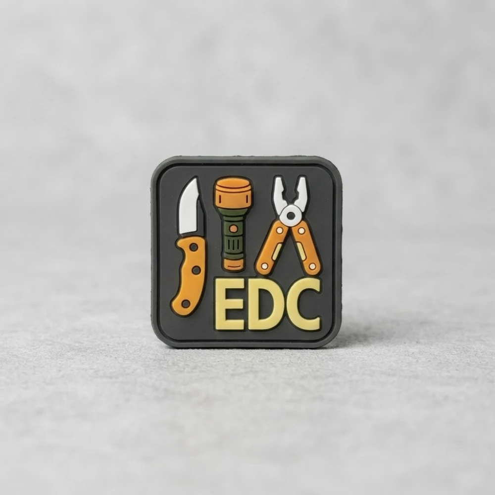 Parche táctico PVC EDC Tools con gancho y bucle para mochila - imagen 5