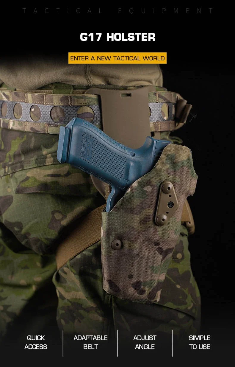 Funda táctica con sistema de liberación rápida