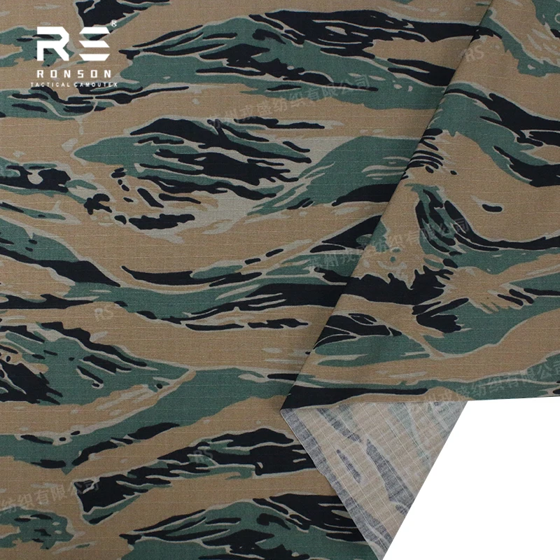 Tela ripstop NYCO MARPAT Tiger Stripe táctica para uniformes - imagen 2