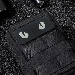 Parche táctico luminoso ojos del diablo – Velcro para ropa y mochila