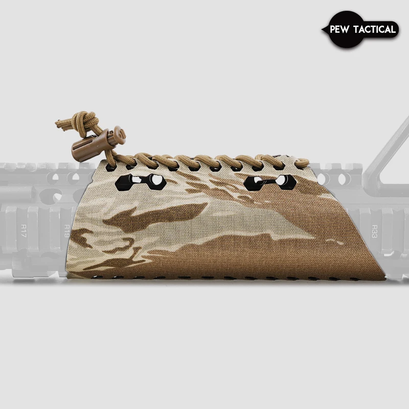 PEW TACTICAL Protección raíl Picatinny cuero madera antiarañazos - imagen 2
