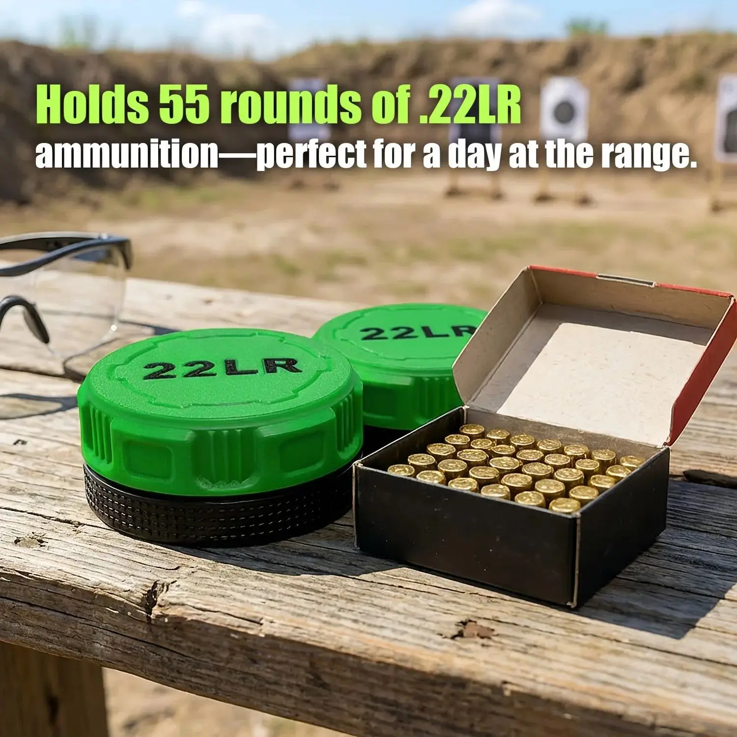 Mini caja munición táctica .22LR 55 rondas con tapa roscada - imagen 2