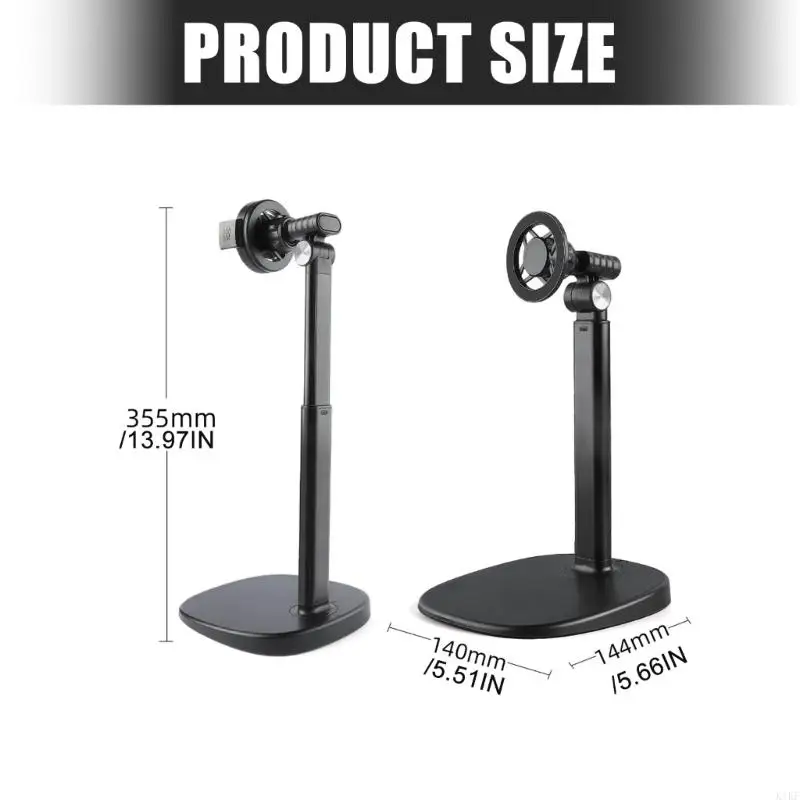 Soporte magnético universal para móvil con base ancha y brazo ajustable