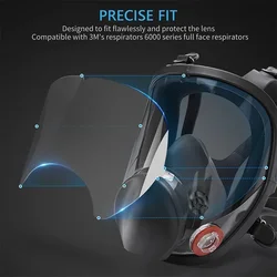 Protector visera respirador 3M 6800 – Resistente arañazos para máscara gas
