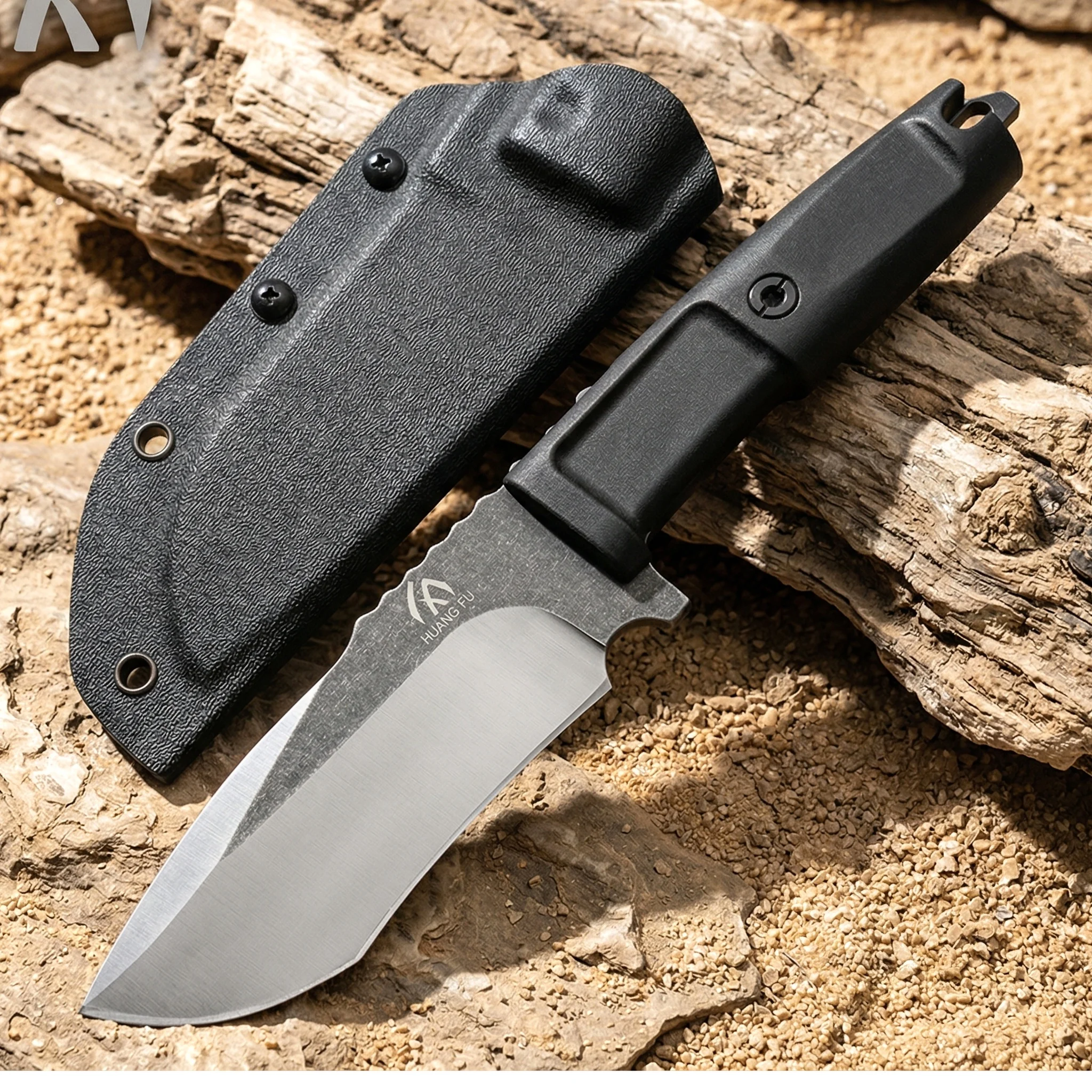 Cuchillo táctico con mango G10 y funda, herramienta multifunción - imagen 3