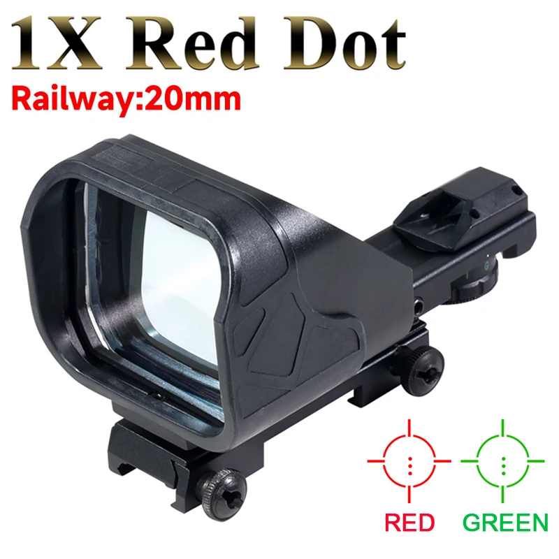 Mira holográfica táctica punto rojo y verde 20mm – Gran angular resistente al agua - imagen 2