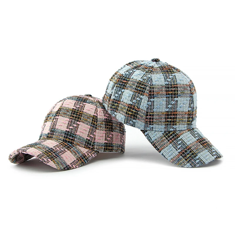 Gorra táctica outdoor de mujer rosa y azul con visera