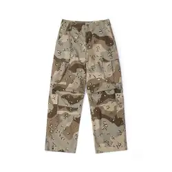 Pantalones tácticos camuflaje algodón cuadros varios bolsillos hombre