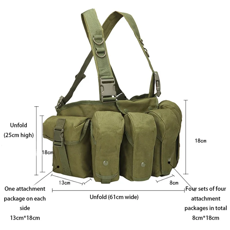 Porta cargadores MOLLE AK de desmontaje rápido para chaleco táctico - imagen 2