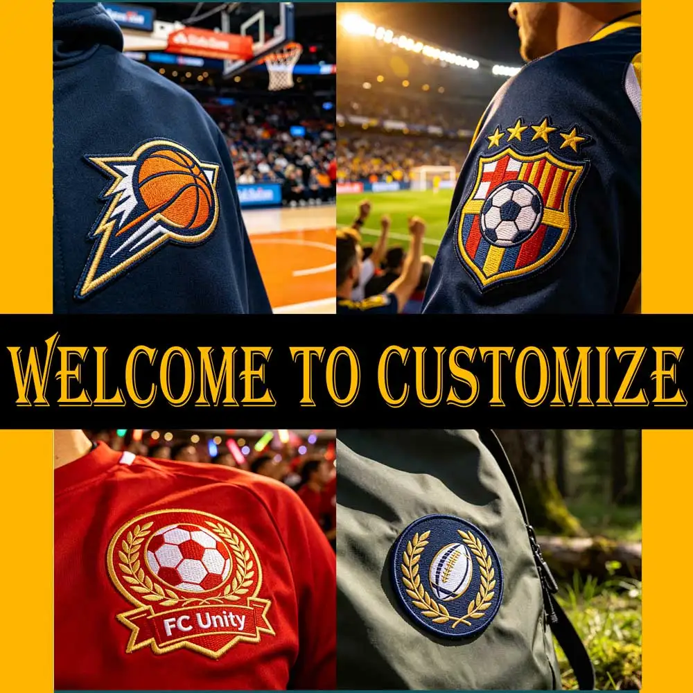 Parche bordado personalizado de logotipo para insignias de equipo - imagen 3