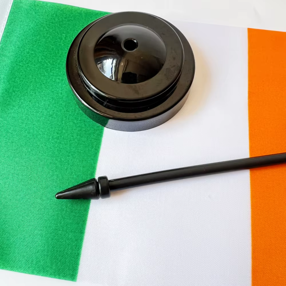 Detalle completo de la bandera irlandesa